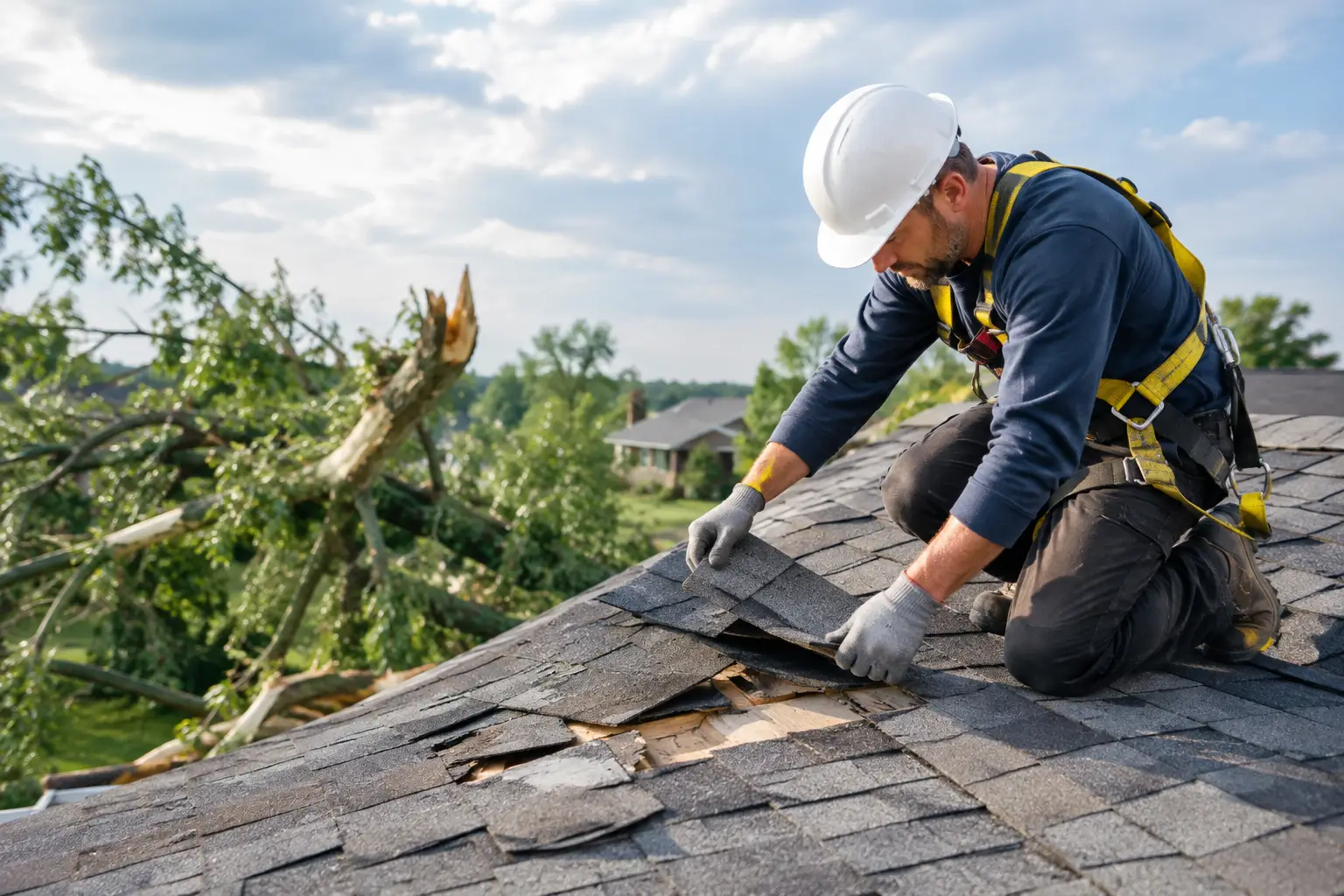 How to Repair Storm Damage to Your Roof Safely