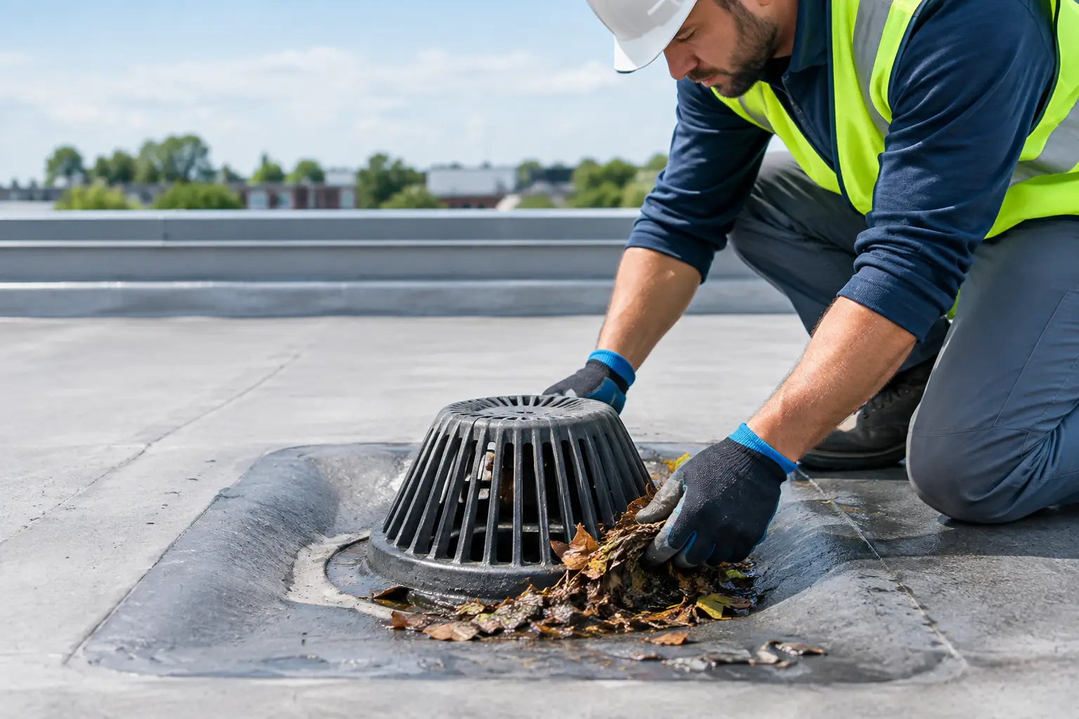 Maintaining Commercial Roof Drains Properly